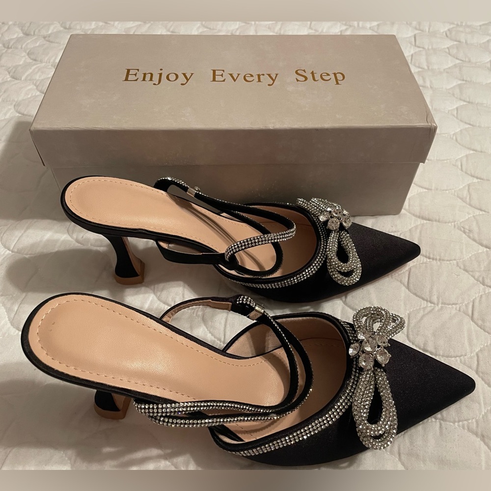 Party Shoes silk and has a lot of nice bling size 9